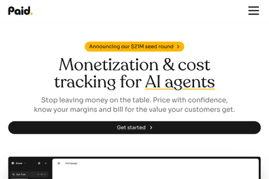 Paid business-intelligence startup