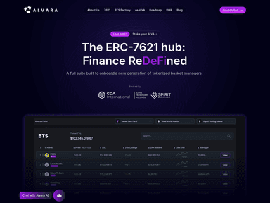 Alvara Protocol web-3 startup