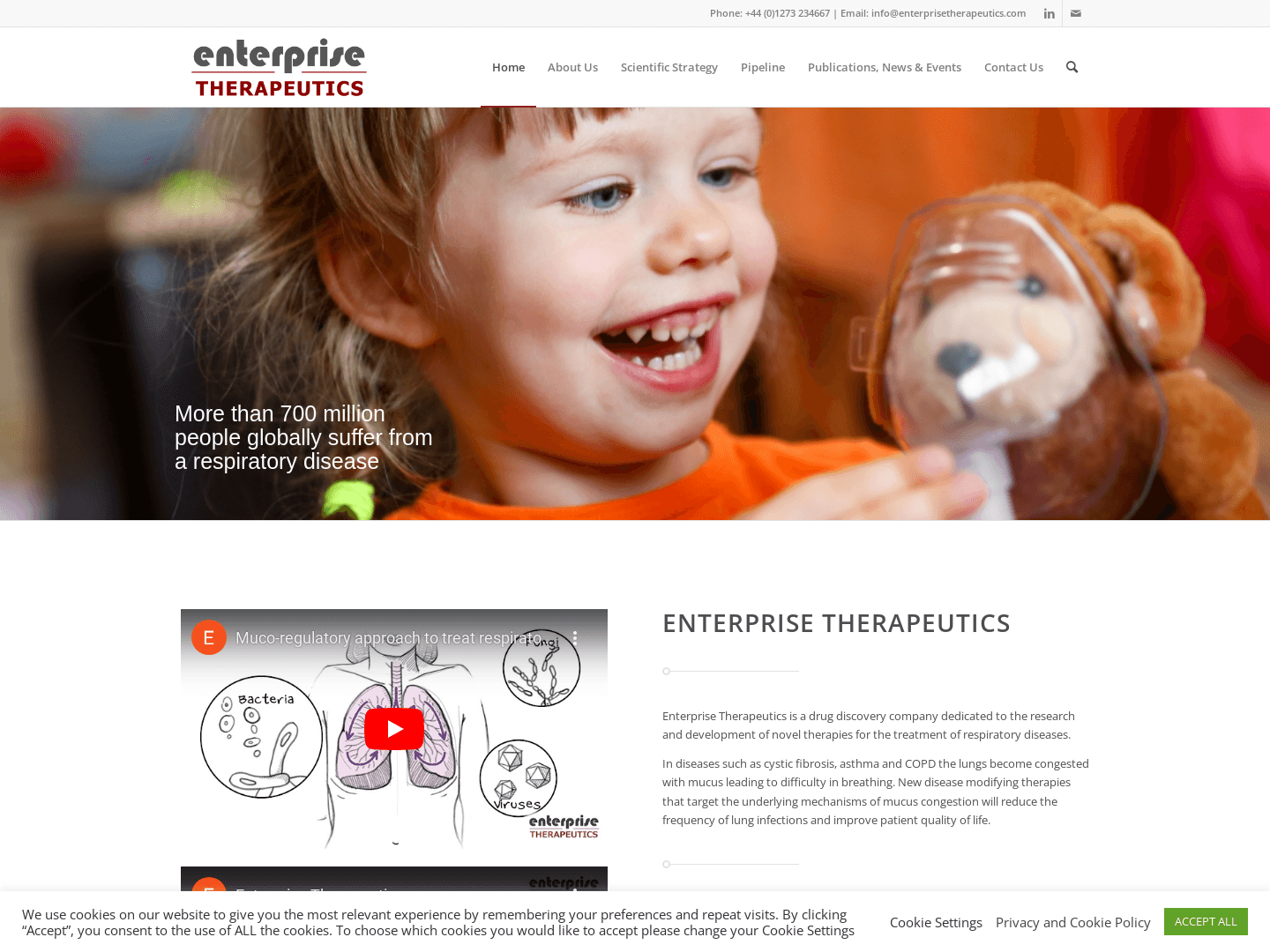 Enterprise Therapeutics secures £26M funding for cystic fibrosis treatment