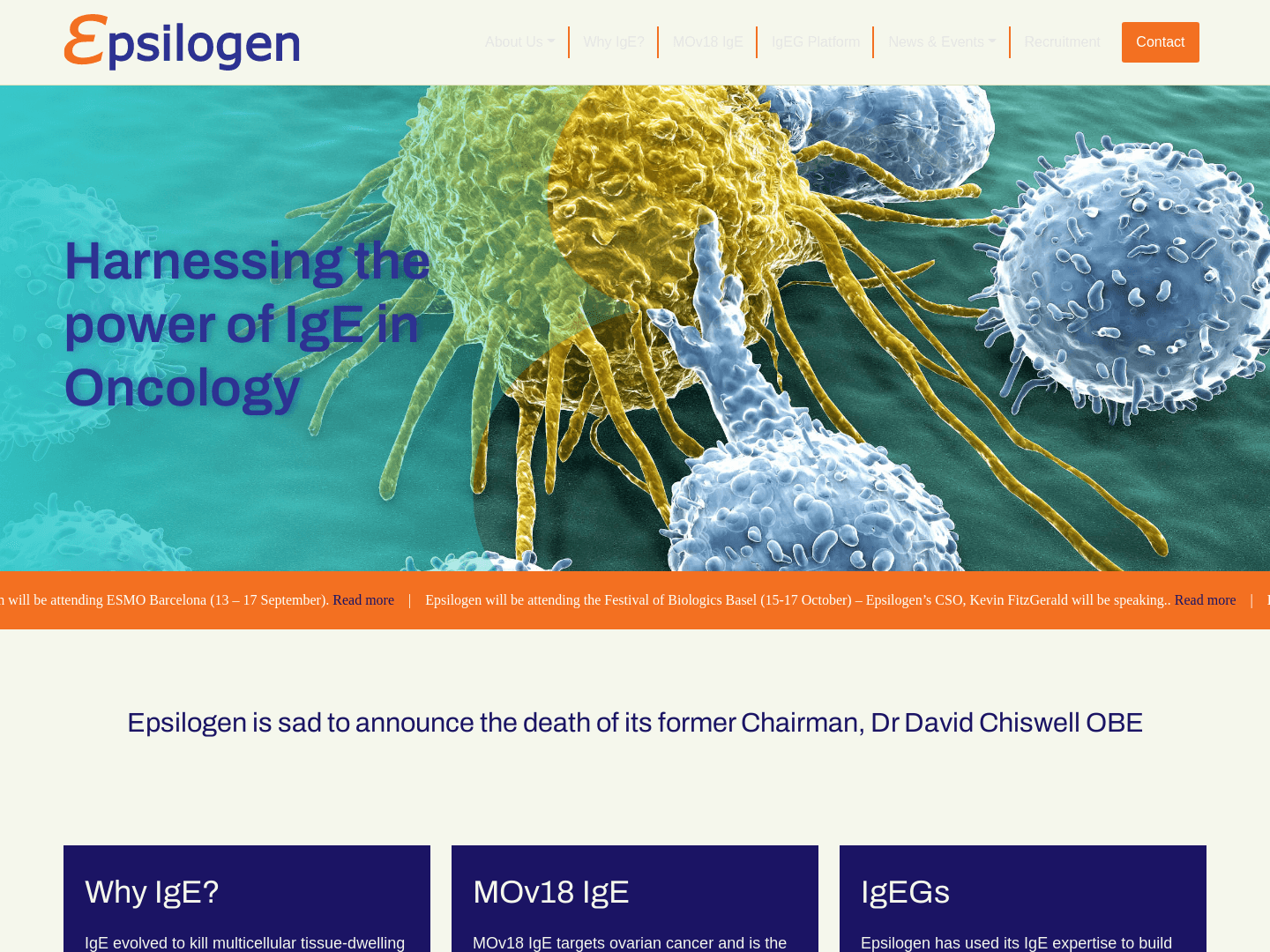 "Epsilogen Secures £12.5 Million for Cancer Immunotherapy"