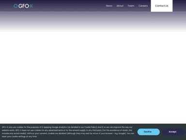 GFO-X blockchain startup