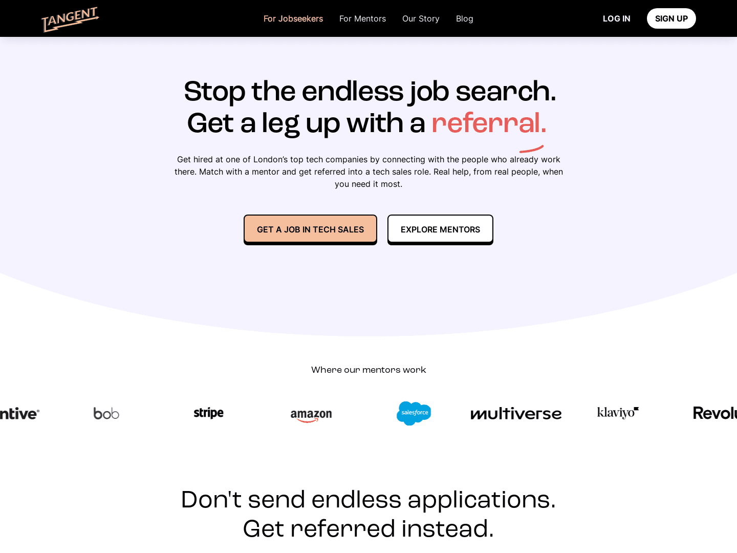 Tangent: Enhancing Social Mobility in Tech Industry with Success