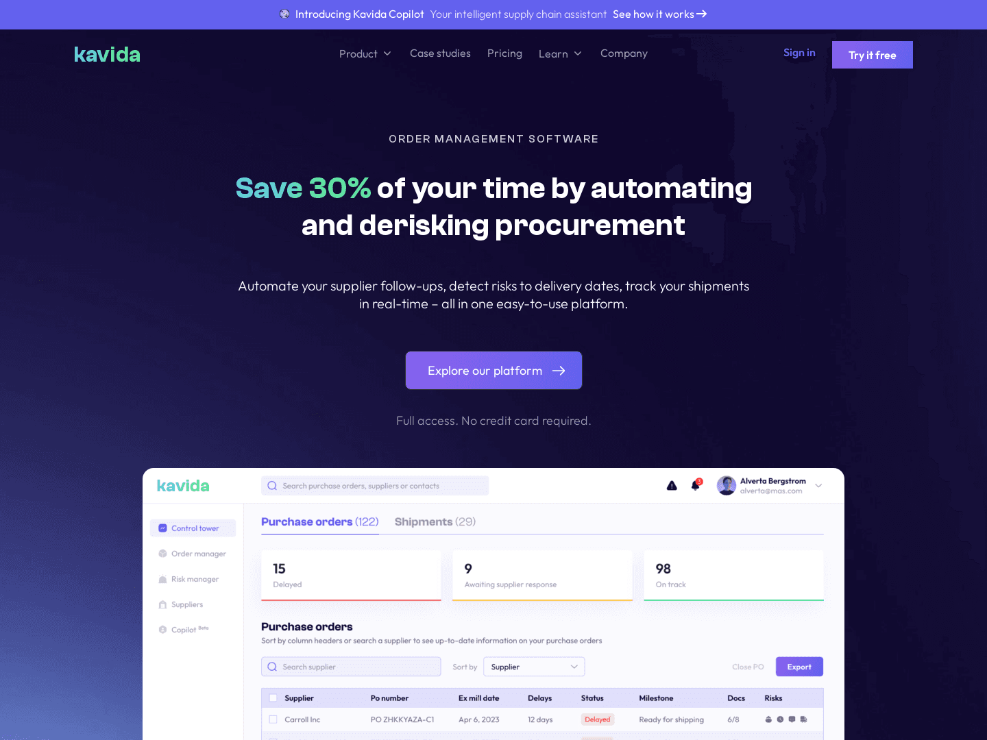 London-based Supply Chain Startup, Kavida.ai, Raises £900K in Funding