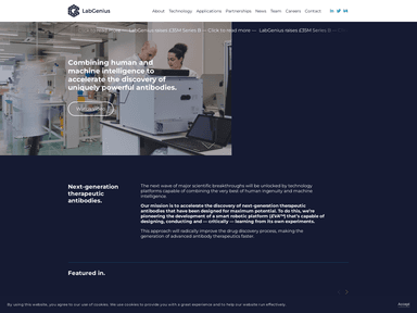 LabGenius backedvc startup