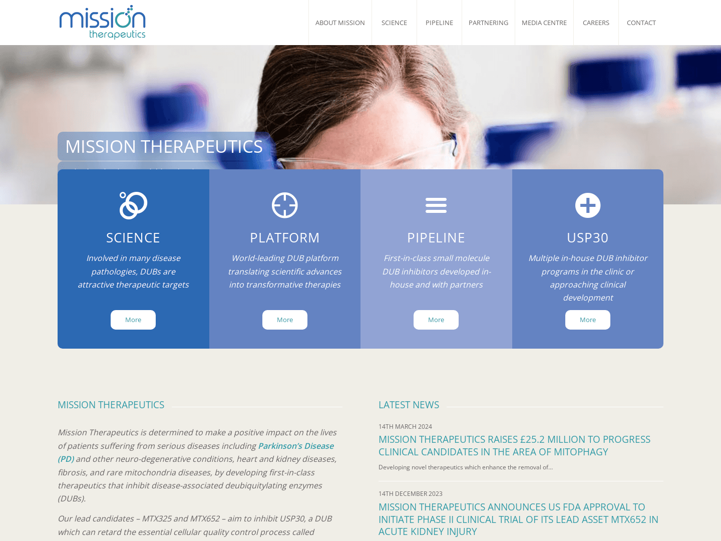 Mission Therapeutics Raises £25.2M for Mitochondrial Disease Drug Development
