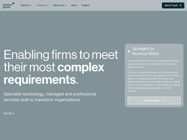 Novatus Global sustainability startup