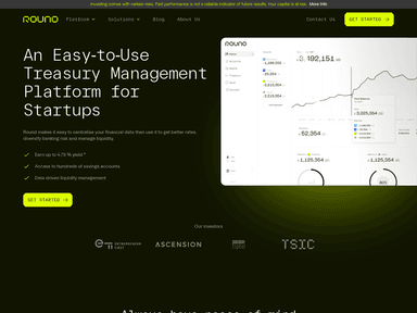 Round Treasury passion capital startup