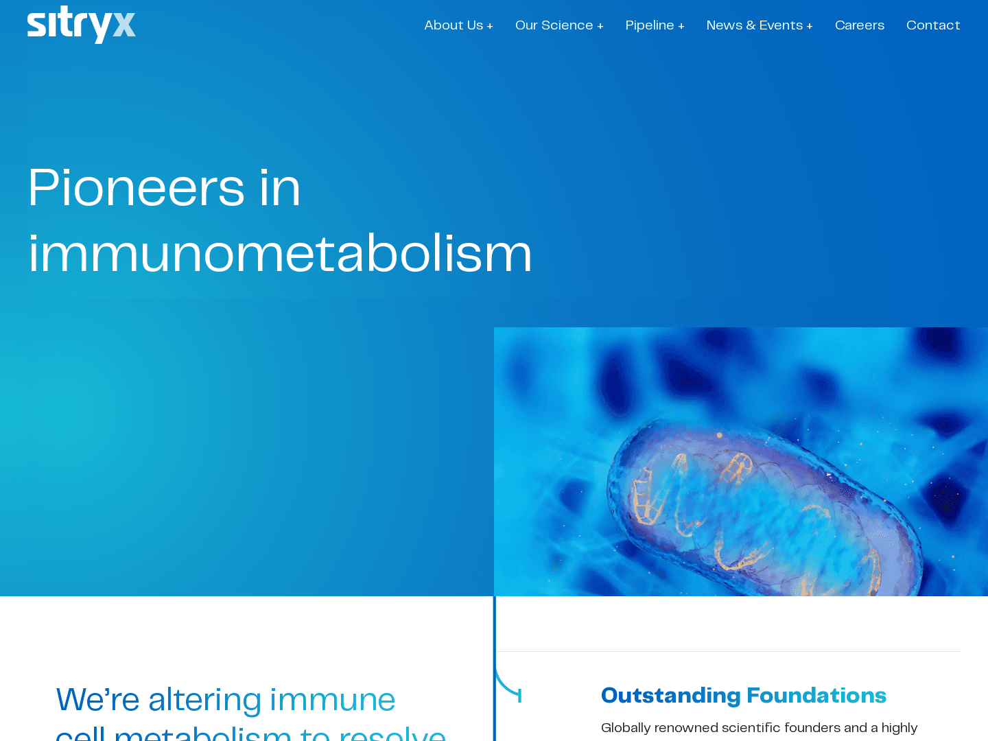 Sitryx Therapeutics secures $39 million funding for disease-modifying therapeutics.