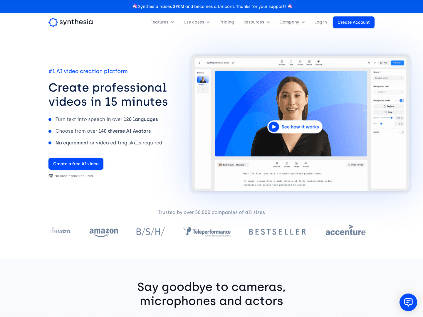 Synthesia secures $90m for AI video creation platform