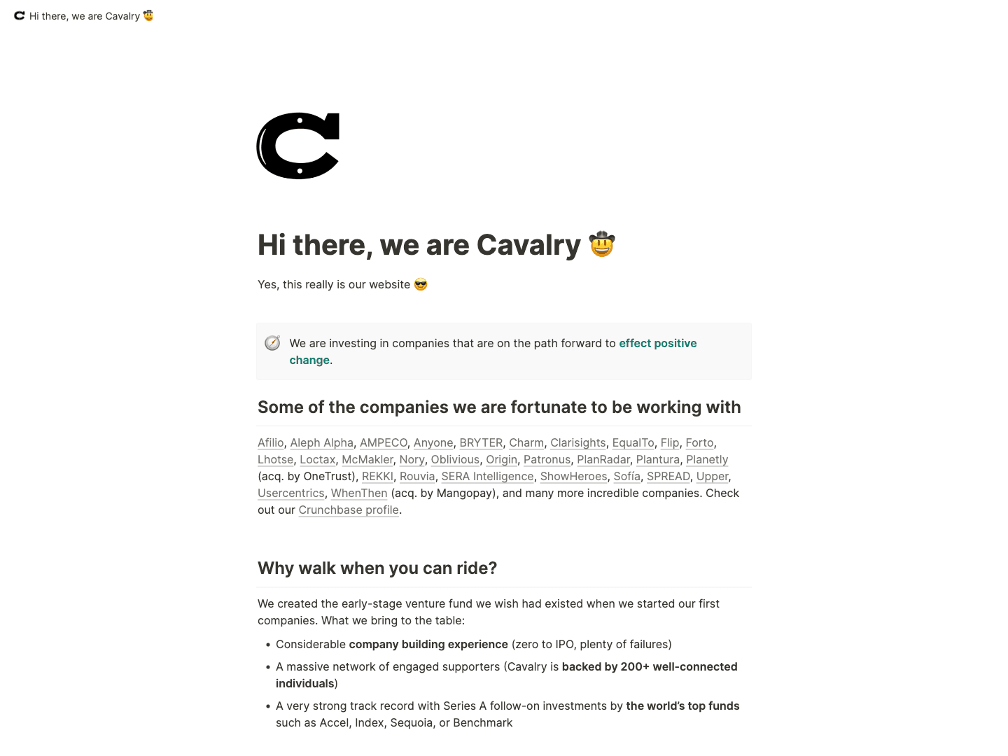 Cavalry Ventures