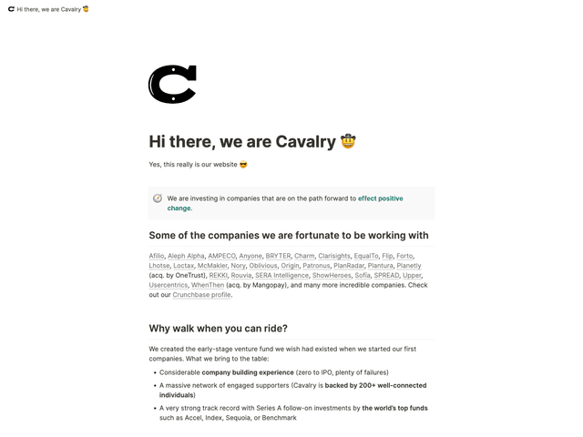 Cavalry Ventures