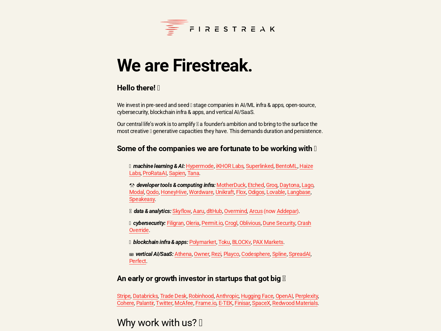 Firestreak Ventures