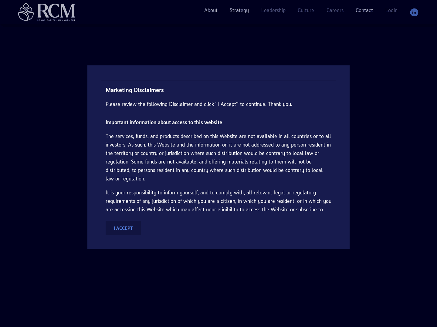 RCM Private Markets Fund managed by Rokos Capital Management (US) LP