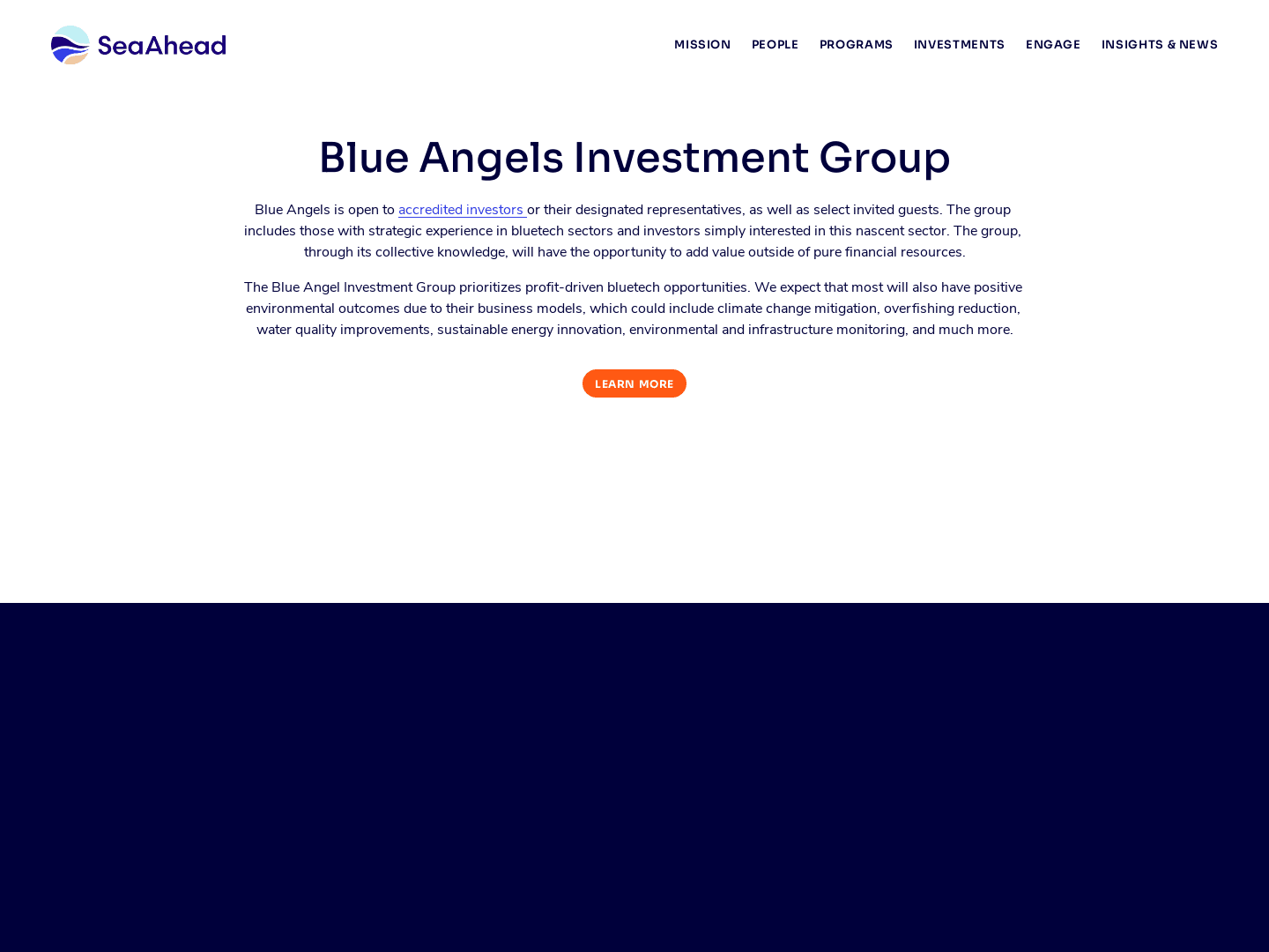 SeaAhead’s Blue Angel Network