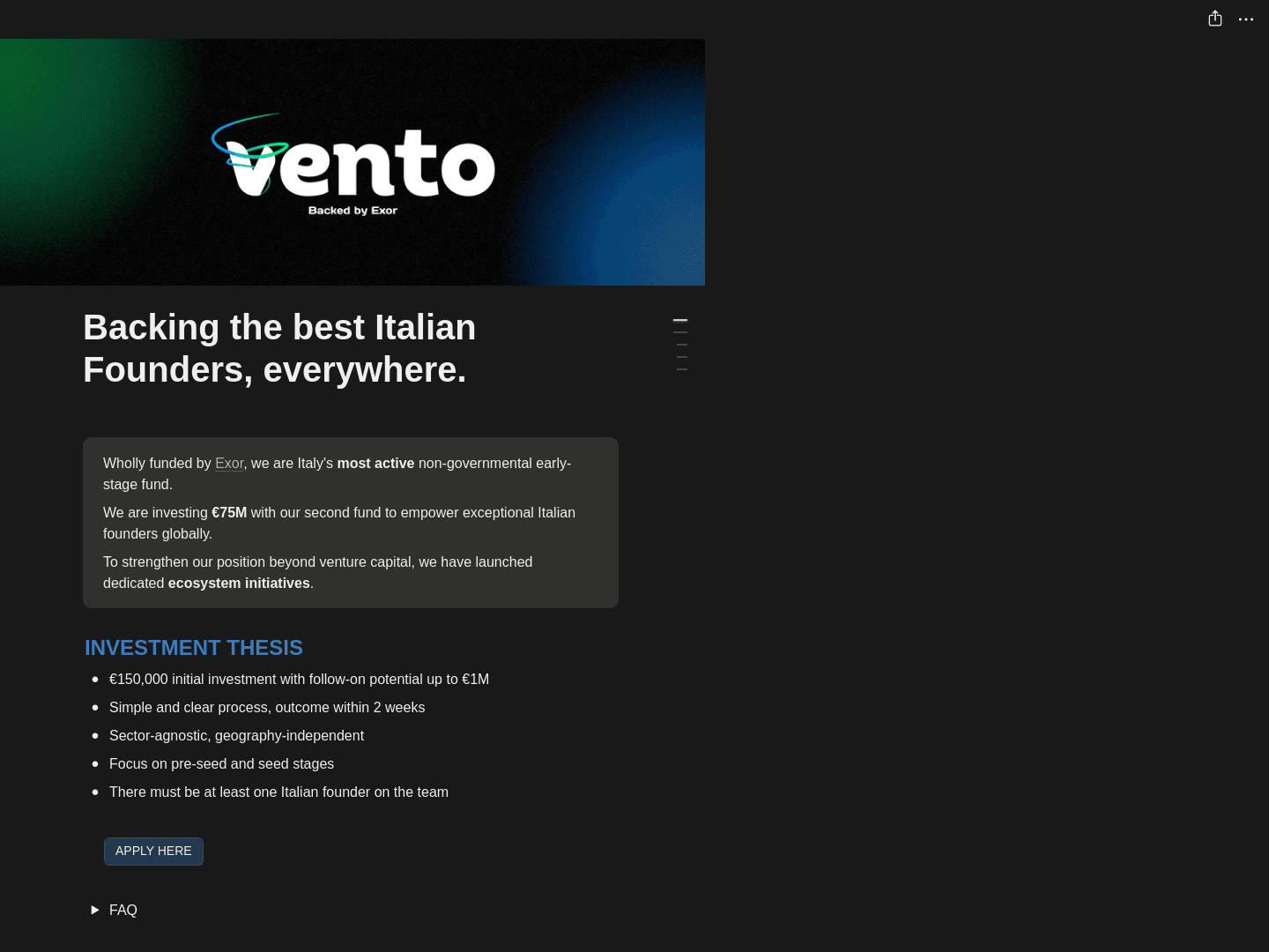 Vento Ventures