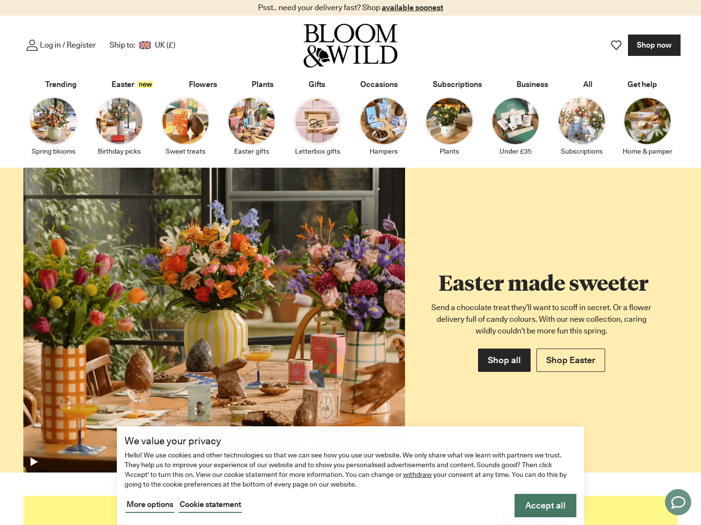"Bloom & Wild Secures £2.5 Million Series A Funding"