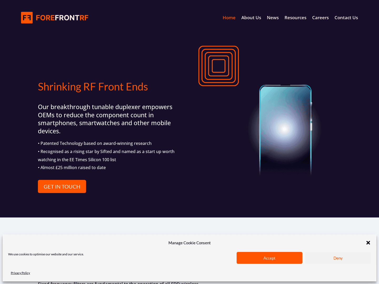 "Forefront RF Secures £16 Million for Innovative Expansion"