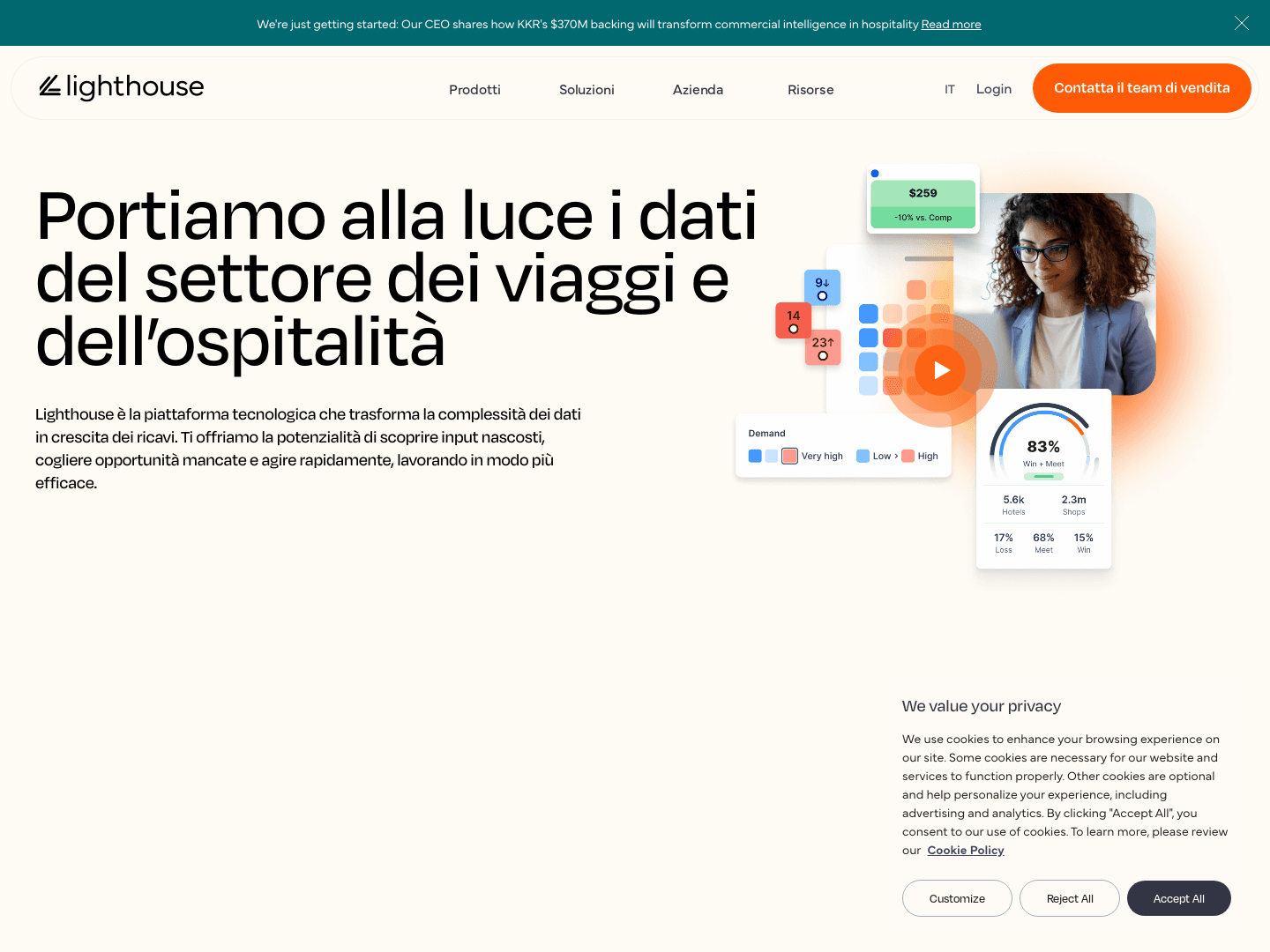 "Lighthouse Secures $370 Million for Travel Intelligence Expansion"