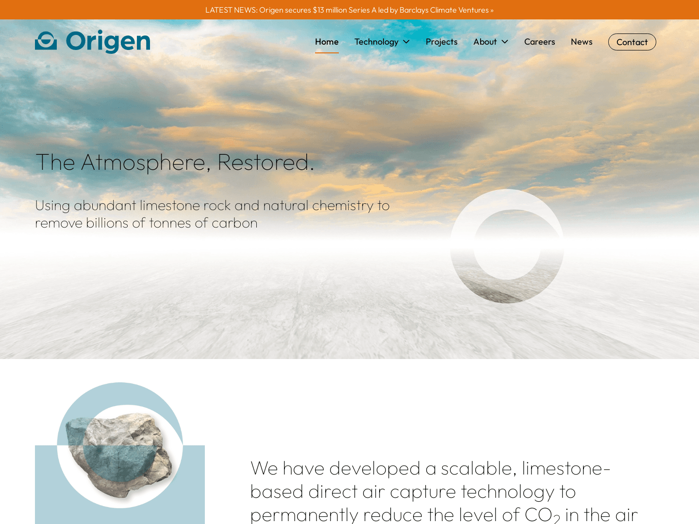 "Origen Secures $13M to Revolutionize Carbon Capture Technology"