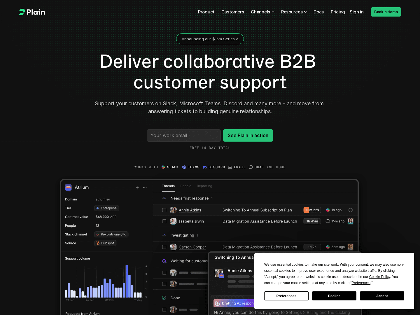 "Plain Secures £12 Million to Transform B2B Support"